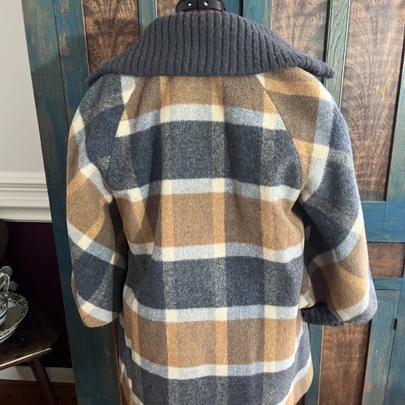 Sharpee Designers Collection Vintage Brown & Gray Stripe Wool Coat 1950/1960 Era - Picture 5 of 14